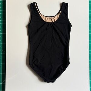 Motionwear Black and Nude Dance Leotard